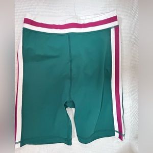 Wilo the label green/ pink biker shorts